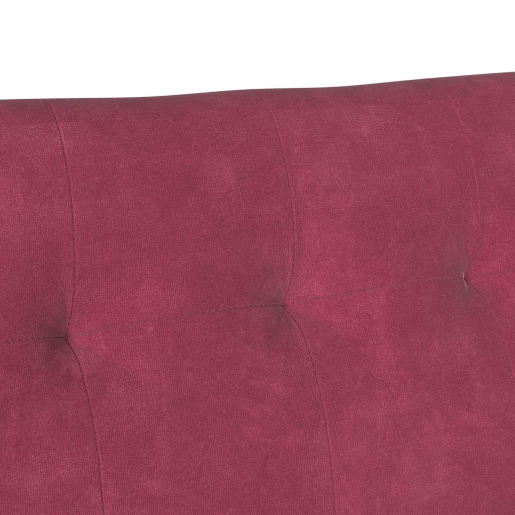Chesterfield klupa Vinska crvena 112 x 65,5 x 75 cm Baršun