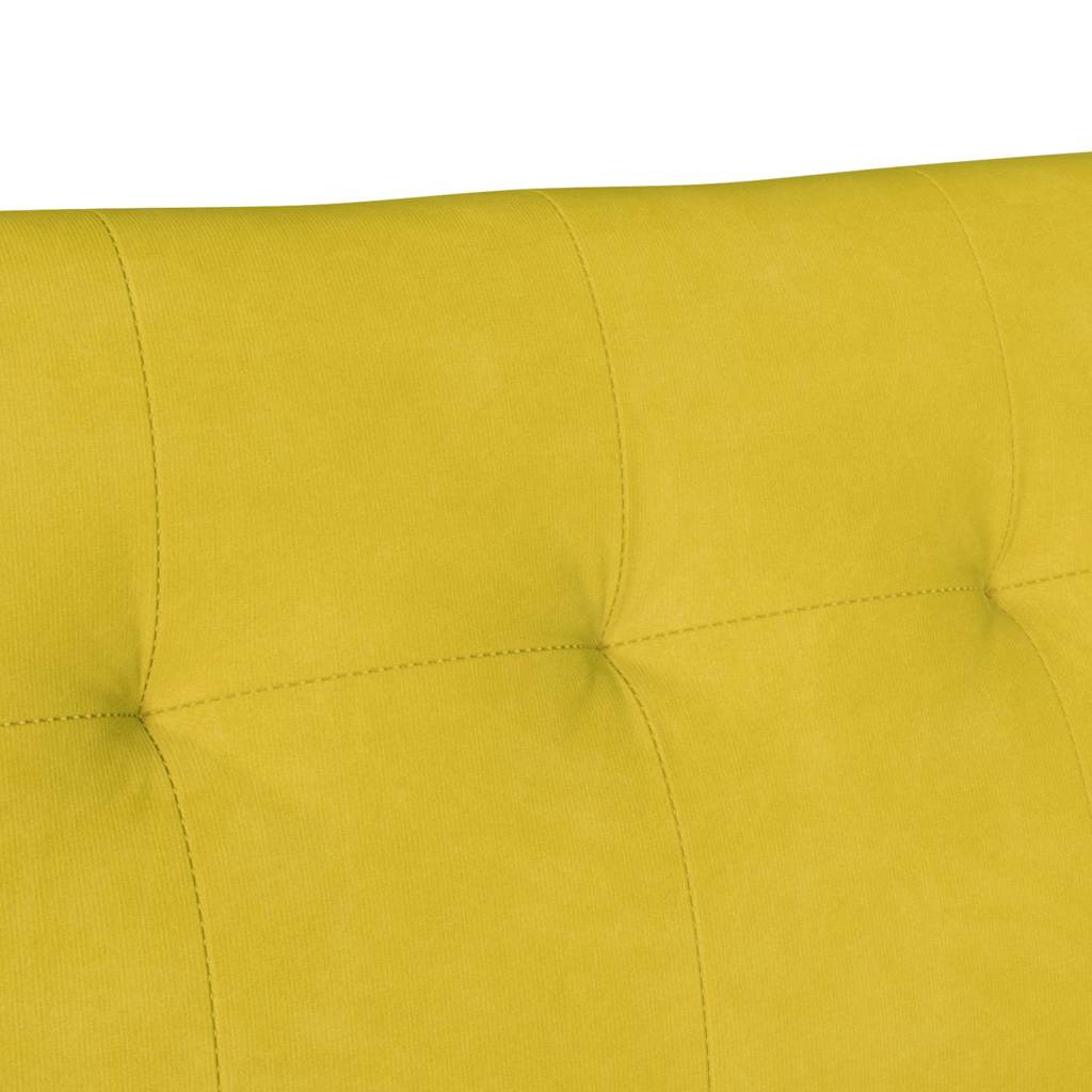 Chesterfield klupa Žuta 112 x 65,5 x 75 cm Baršun
