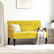 Chesterfield klupa Žuta 112 x 65,5 x 75 cm Baršun