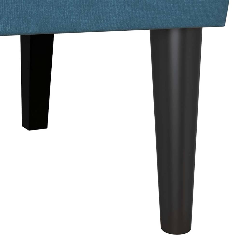 Chesterfield klupa Plava 112 x 65,5 x 75 cm Baršun