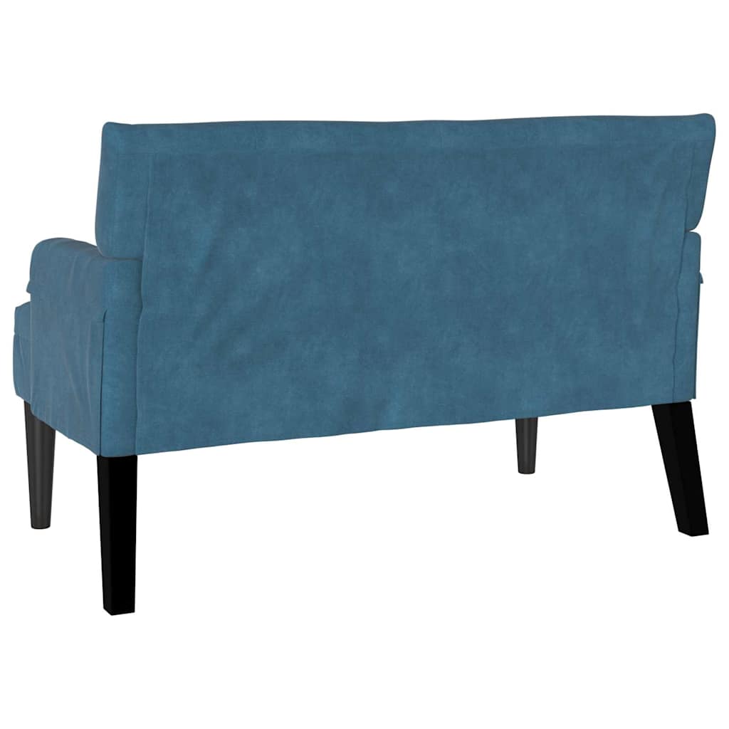 Chesterfield klupa Plava 112 x 65,5 x 75 cm Baršun