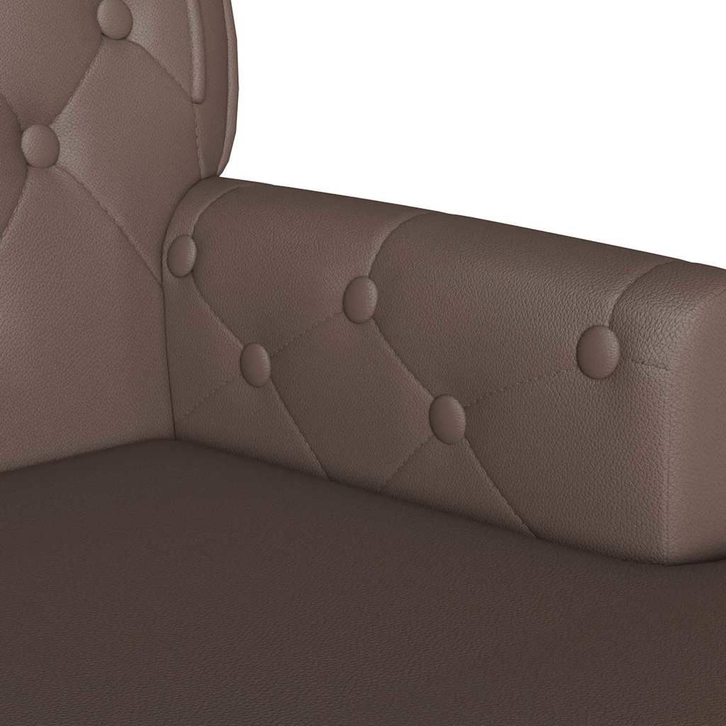 Chesterfield klupa Smeđa 119,5 x 64,5 x 75 cm Lažna koža