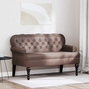 Chesterfield klupa Smeđa 119,5 x 64,5 x 75 cm Lažna koža