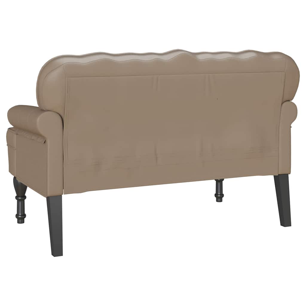 Chesterfield klupa Boja cappuccina 119,5 x 64,5 x 75 cm