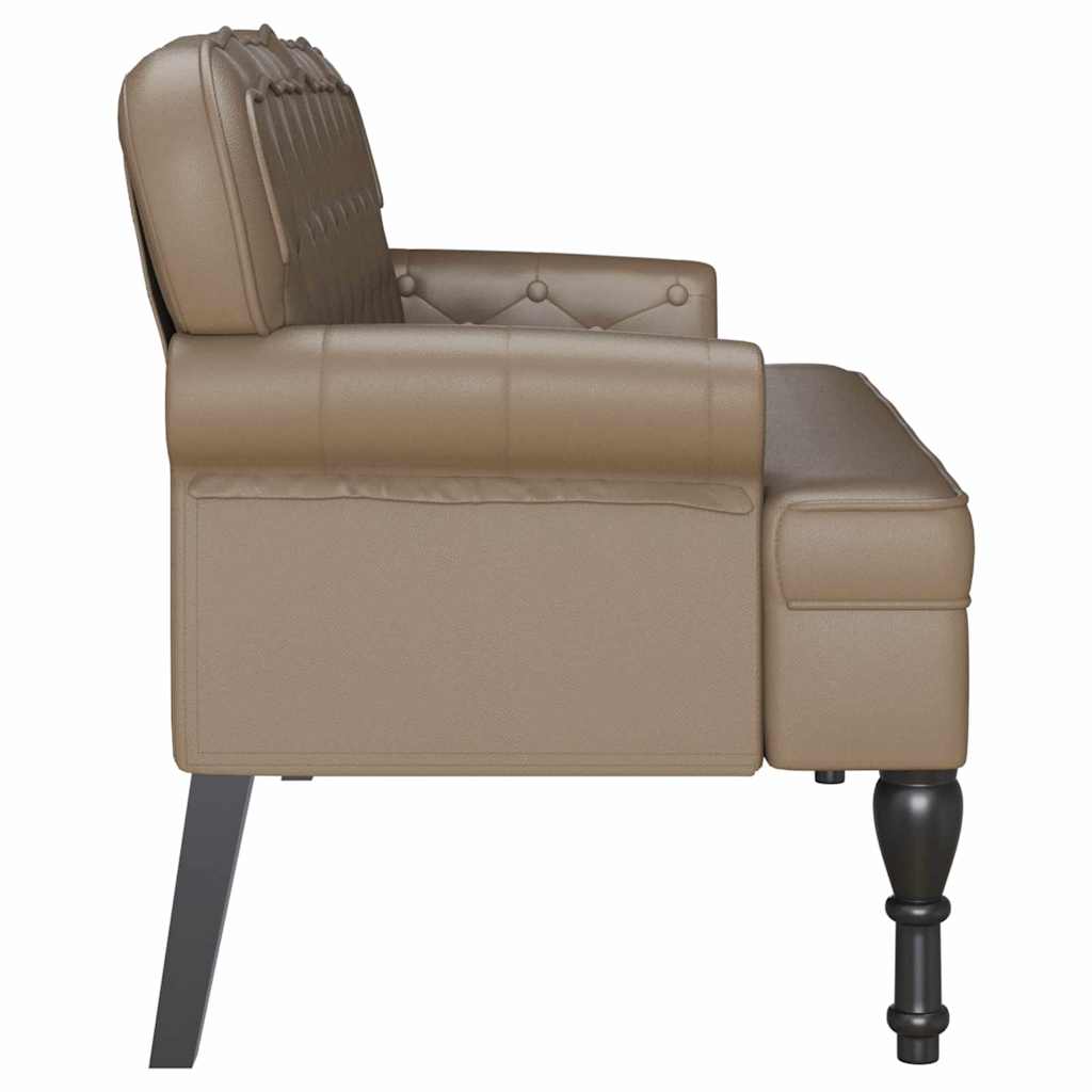 Chesterfield klupa Boja cappuccina 119,5 x 64,5 x 75 cm