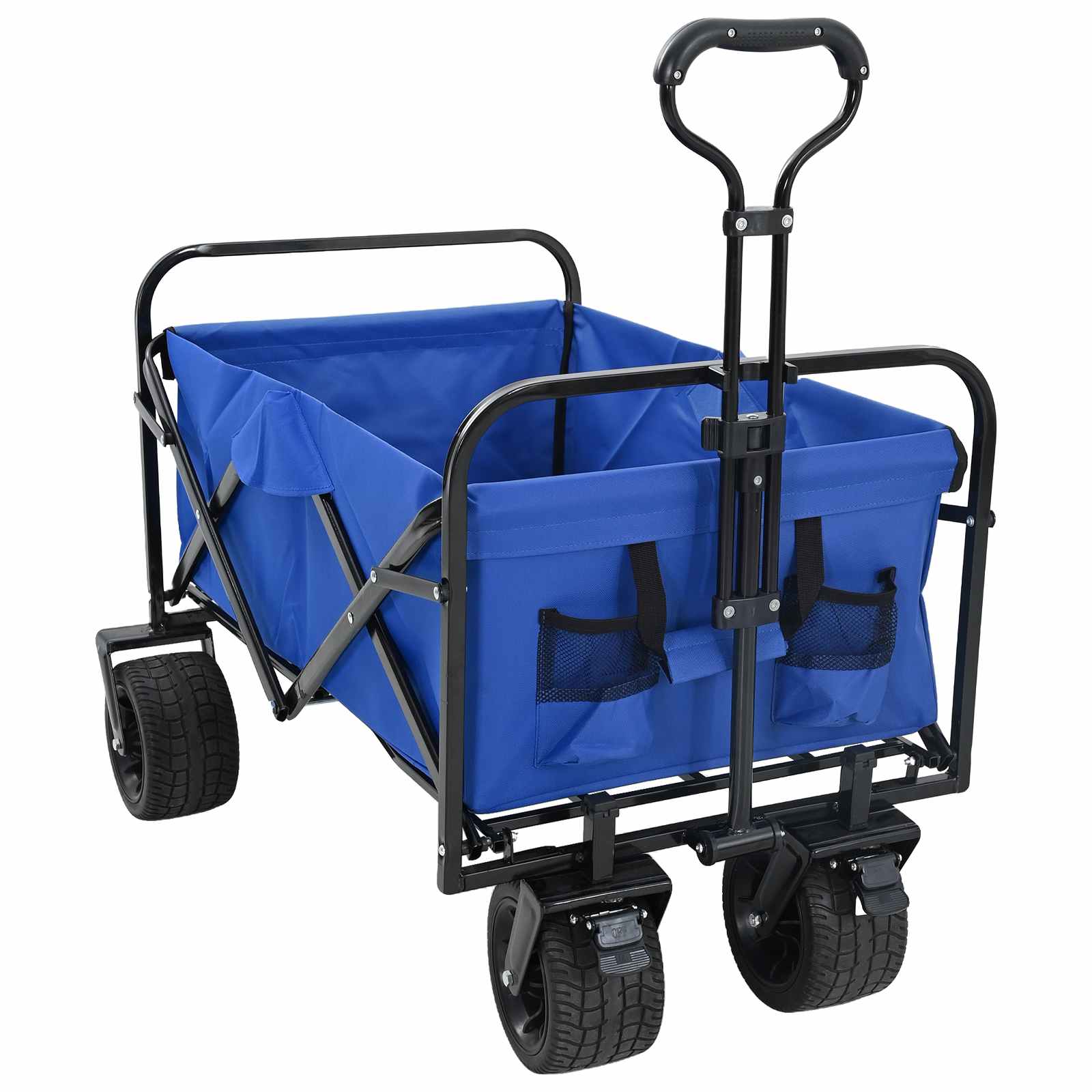 Preklopna kolica Plava 89 x 63 x 96 cm Čelik i Oxford poliester
