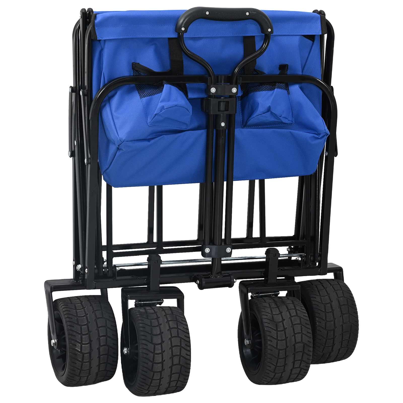 Preklopna kolica Plava 89 x 63 x 96 cm Čelik i Oxford poliester