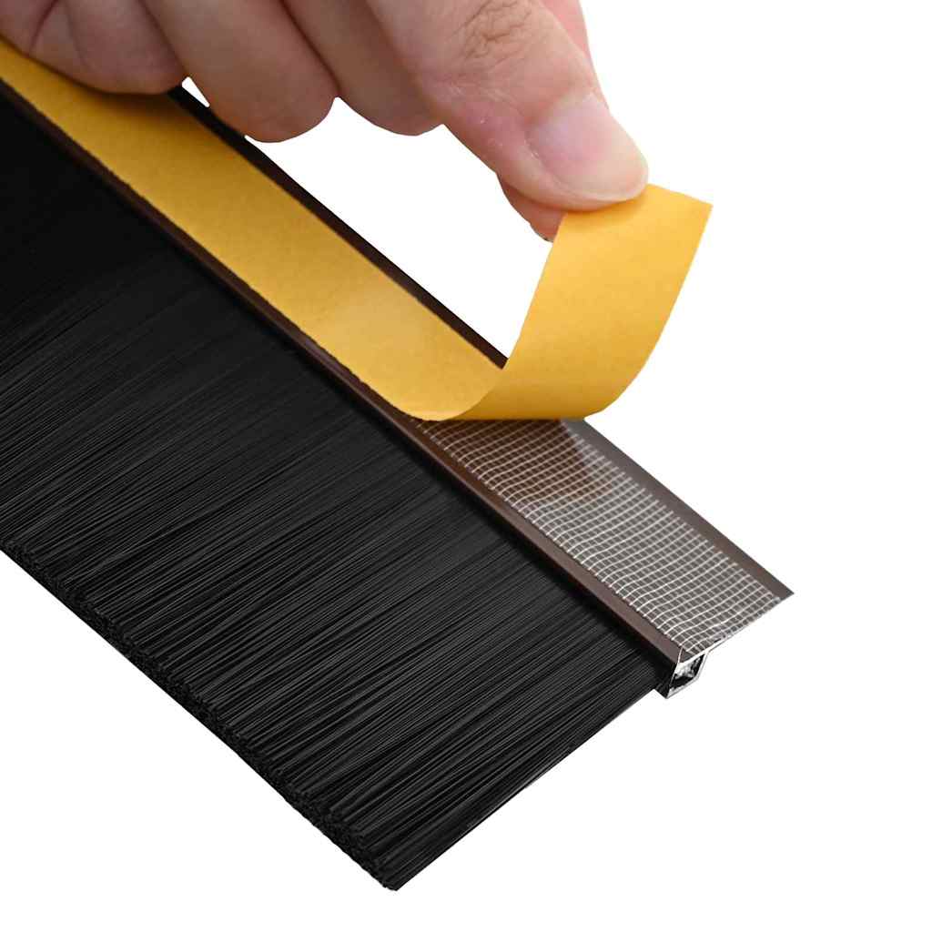 Samoljepljivi pečati za vrata 2 pcs Smeđa 100 cm