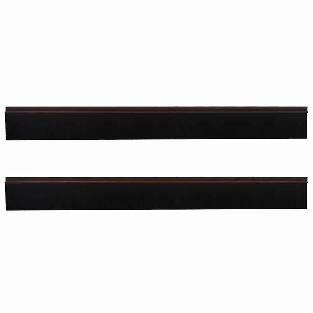 Samoljepljivi pečati za vrata 2 pcs Smeđa 100 cm