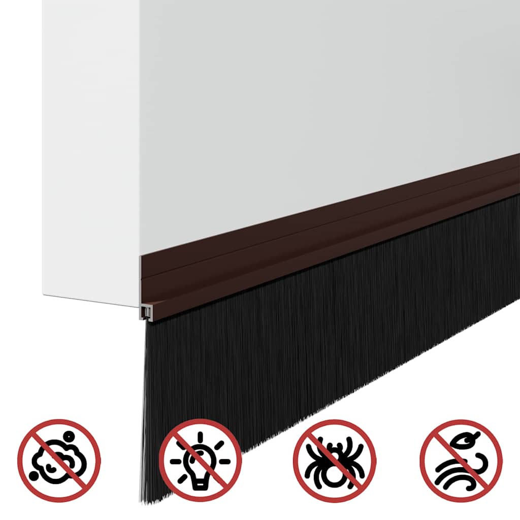 Samoljepljivi pečati za vrata 12 pcs Smeđa 100 cm