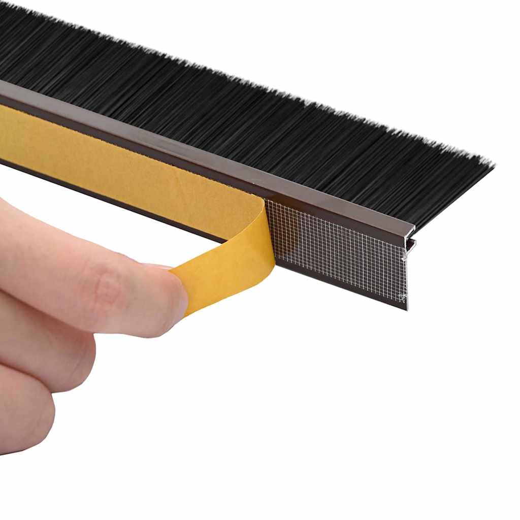 Samoljepljivi pečati za vrata 2 pcs Smeđa 100 cm
