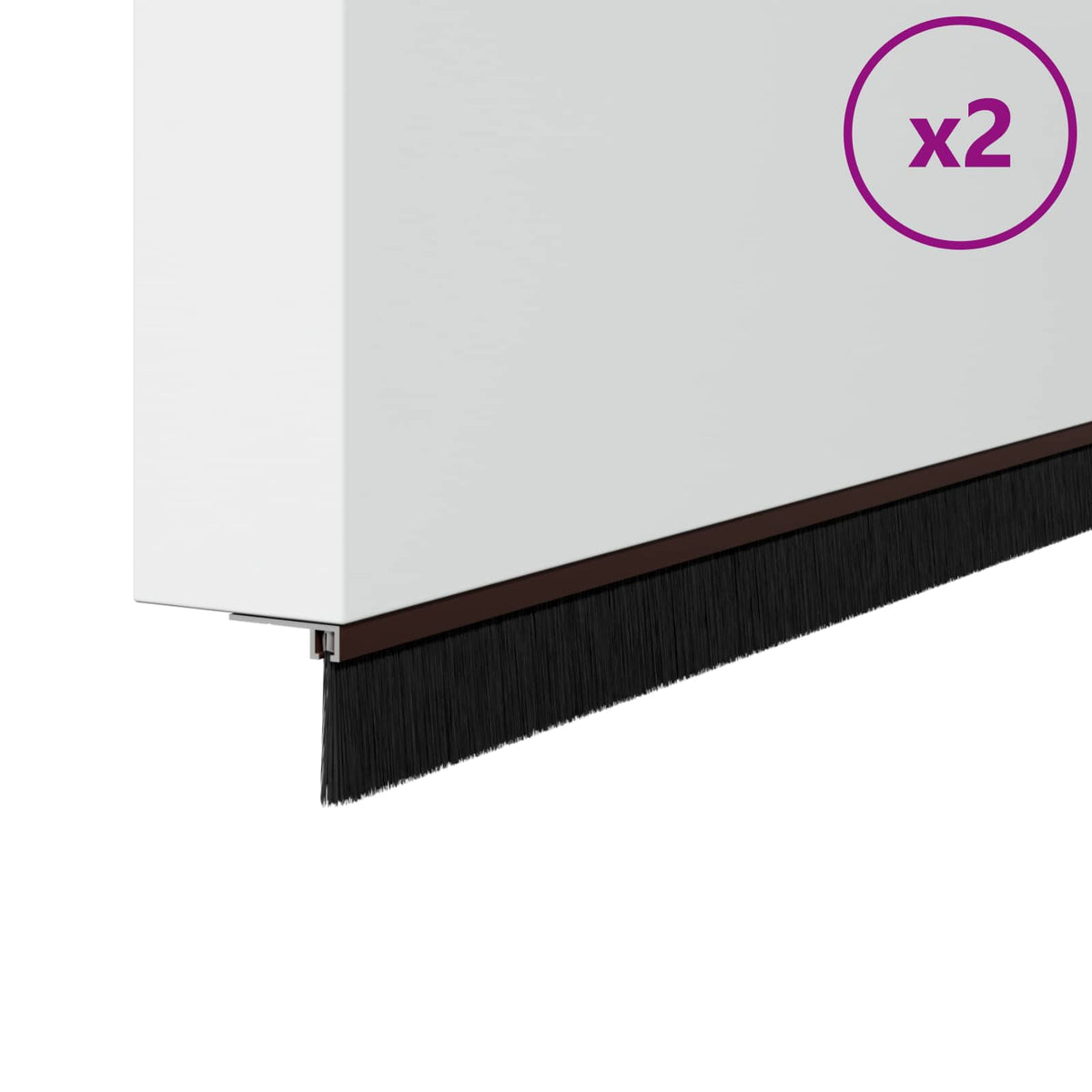 Samoljepljivi pečati za vrata 2 kom. 100 cm Aluminijski legura
