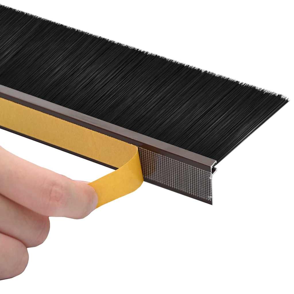 Samoljepljivi pečati za vrata 2 pcs Smeđa 100 cm