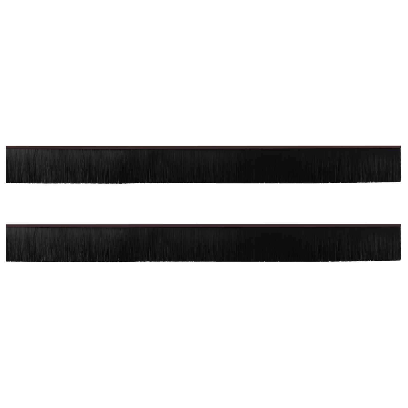 Samoljepljivi pečati za vrata 2 pcs Smeđa 100 cm