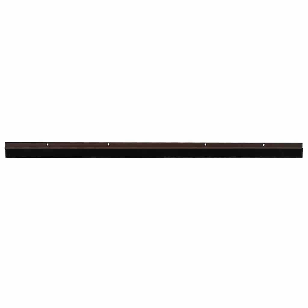 Držač četke za vrata 2 pcs Smeđa 100 cm Aluminijski legura