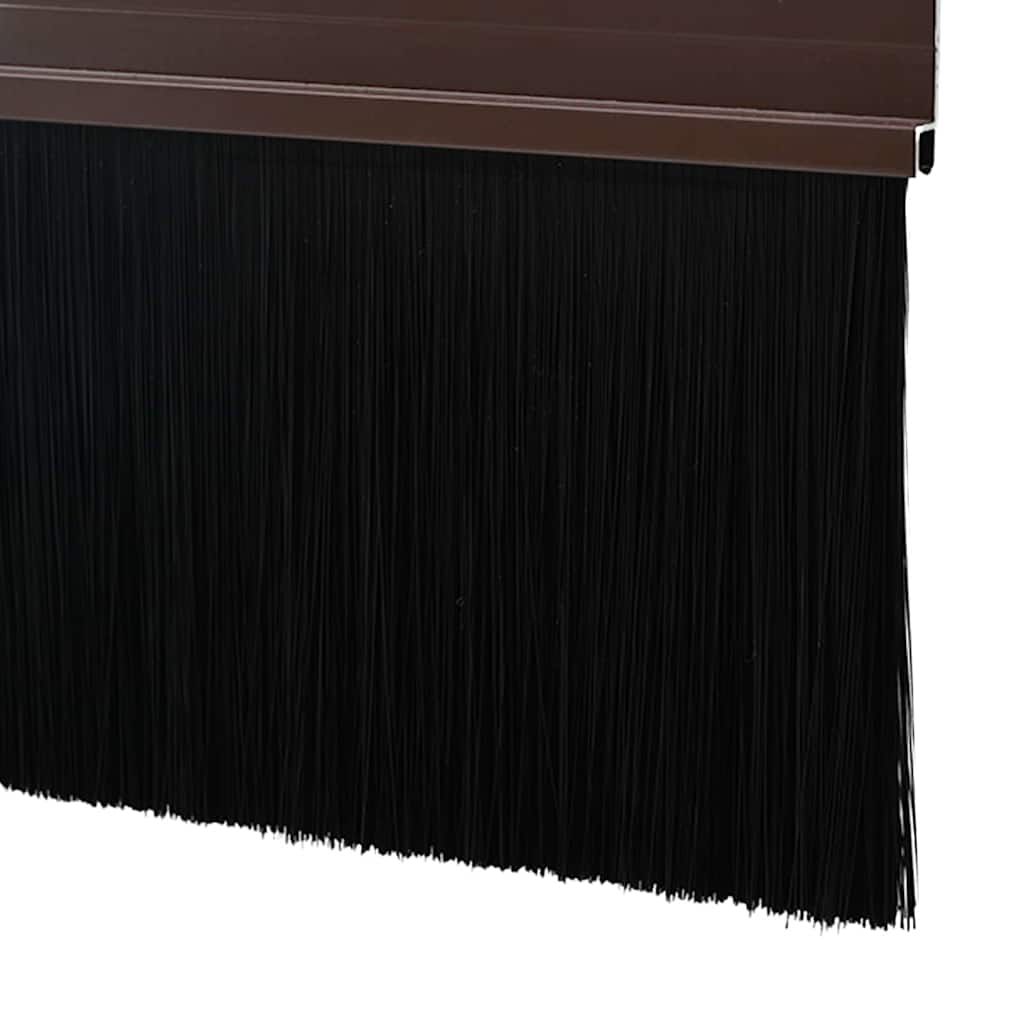 Držač četke za vrata 2 pcs Smeđa 100 cm Aluminijski legura