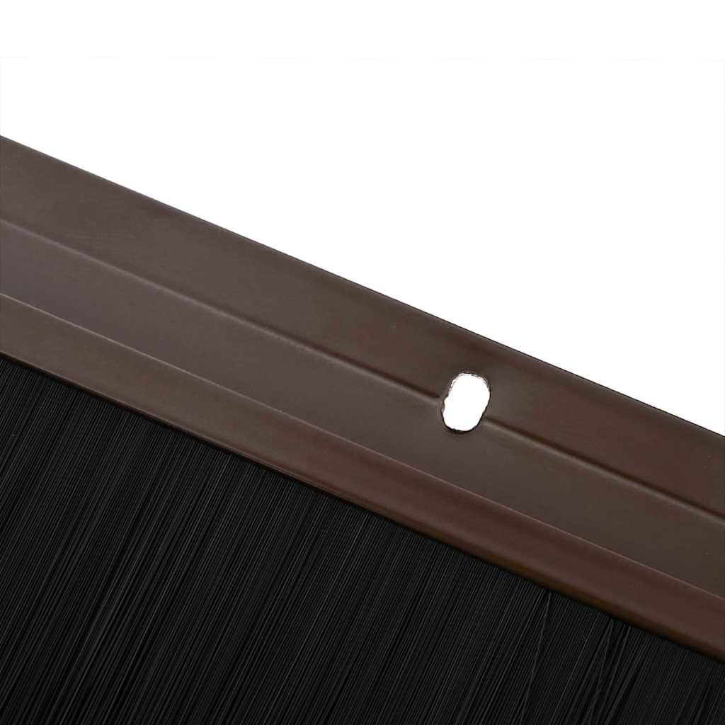 Držač četke za vrata 2 pcs Smeđa 100 cm Aluminijski legura