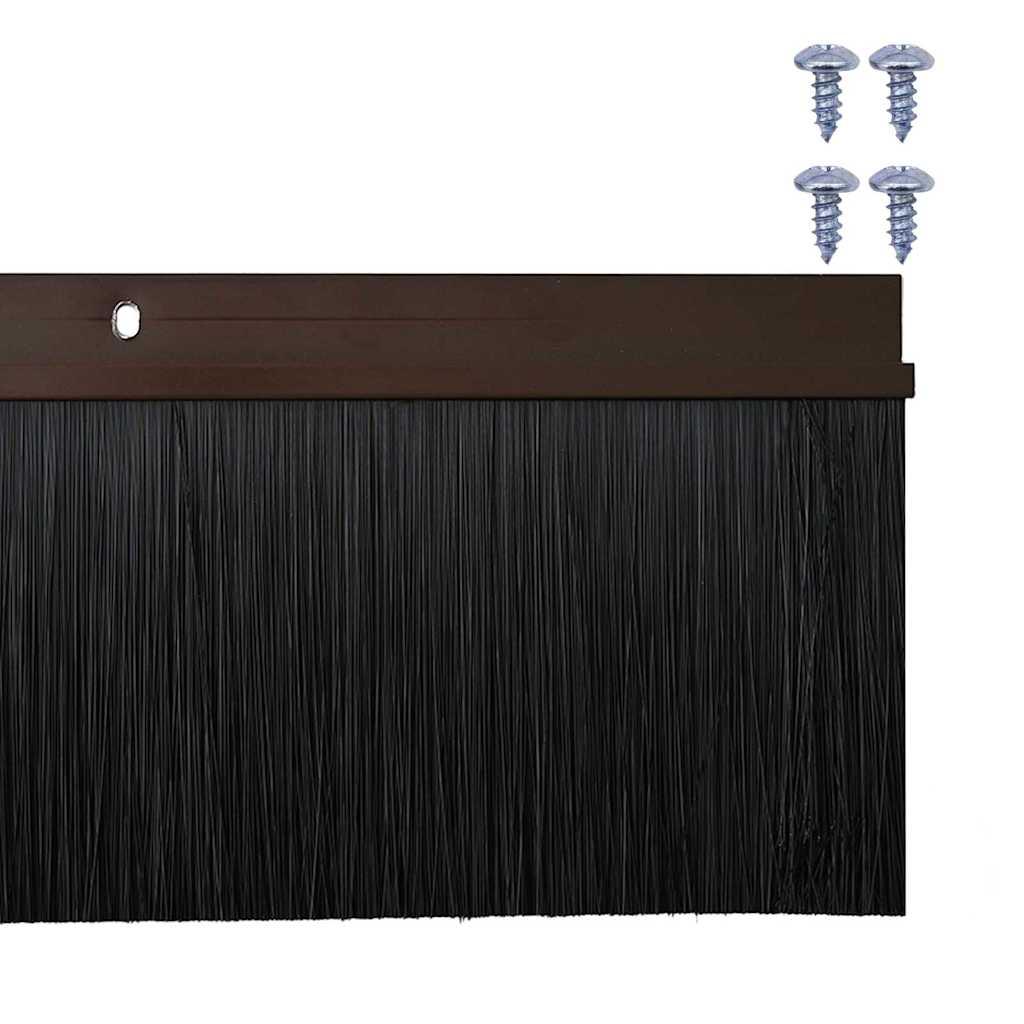 Držač četke za vrata 6 kom. Smeđa 100 cm Aluminijski legura