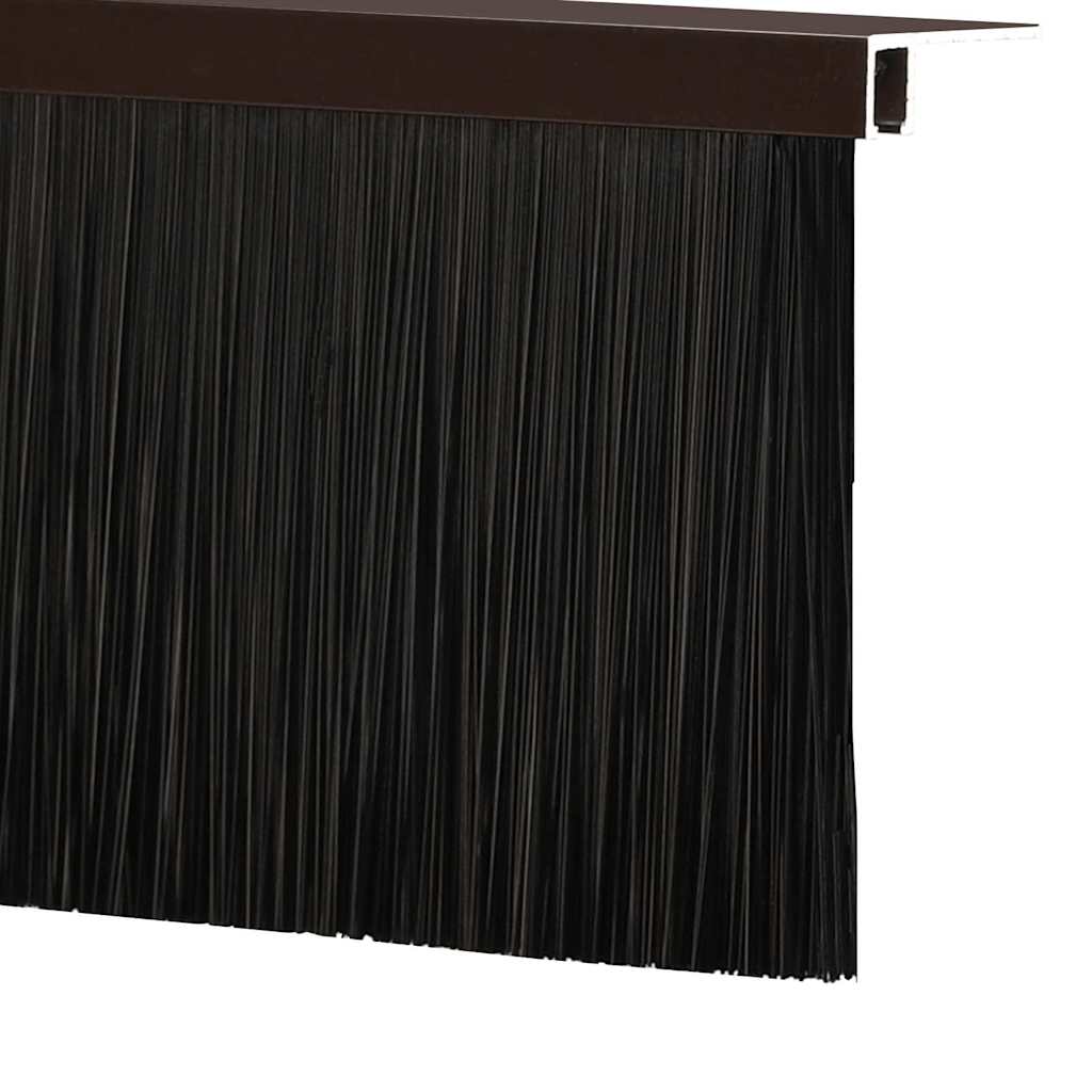 Držač četke za vrata 6 kom. Smeđa 100 cm Aluminijski legura