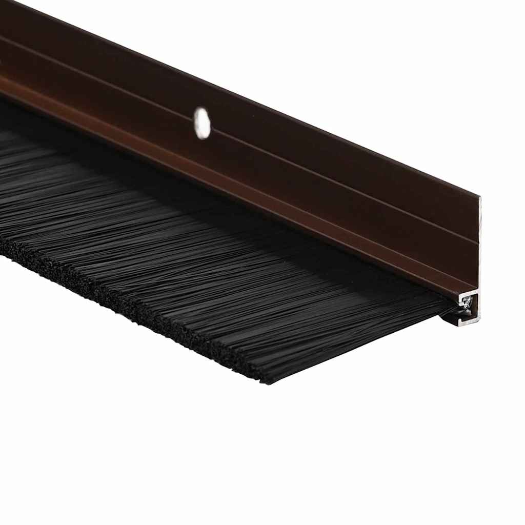Držač četke za vrata 6 kom. Smeđa 100 cm Aluminijski legura