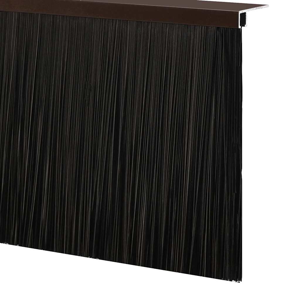 Držač četke za vrata 6 kom. Smeđa 100 cm Aluminijski legura