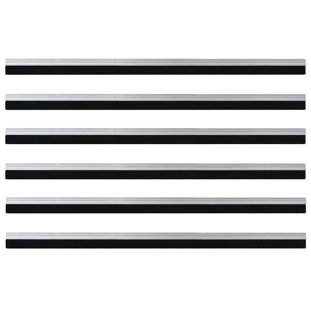 Samoljepljivi pečati za vrata 6 pcs Srebrno 100 cm