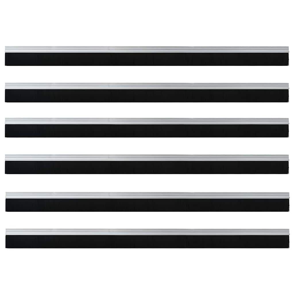Samoljepljivi pečati za vrata 6 pcs Srebrno 100 cm