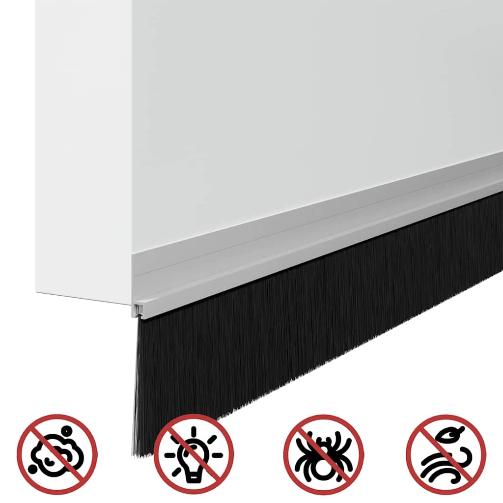 Samoljepljivi pečati za vrata 6 pcs Srebrno 100 cm