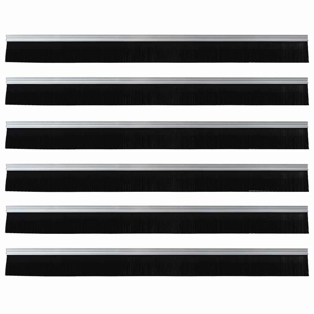 Samoljepljivi pečati za vrata 6 pcs Srebrno 100 cm