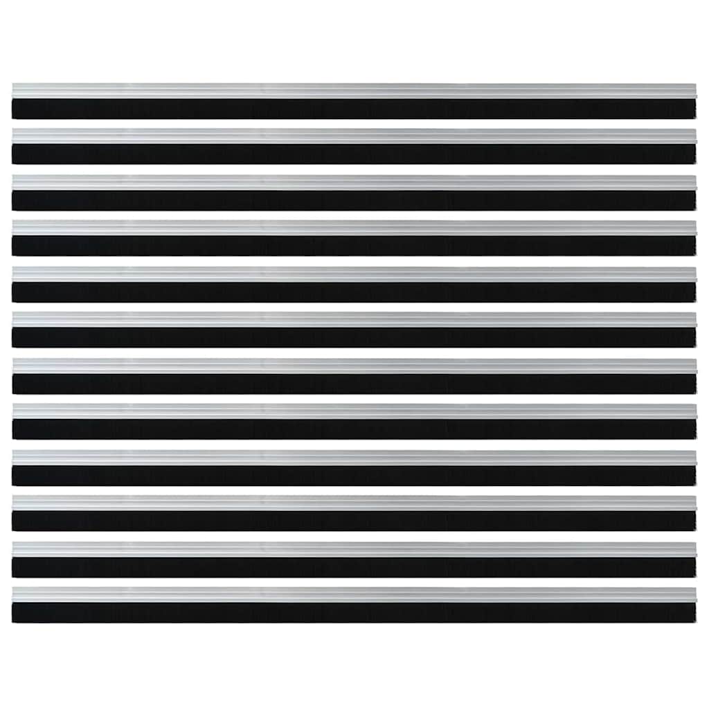 Samoljepljivi pečati za vrata 12 pcs Srebrno 100 cm