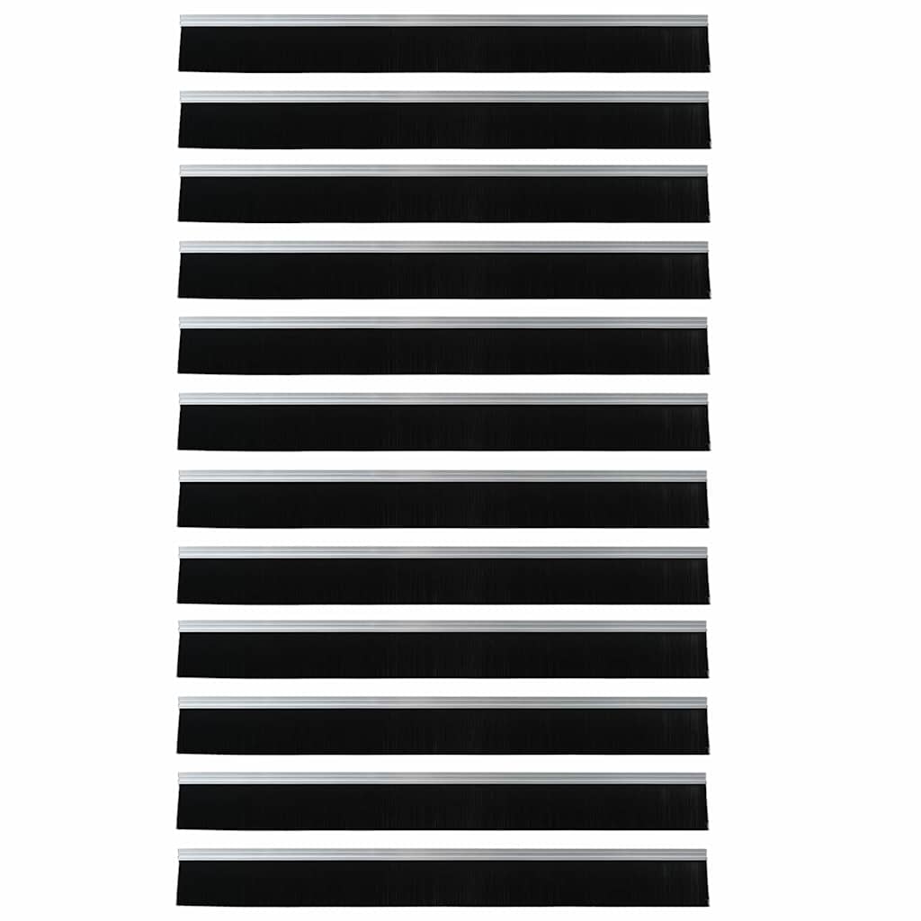 Samoljepljivi pečati za vrata 12 pcs Srebrno 100 cm