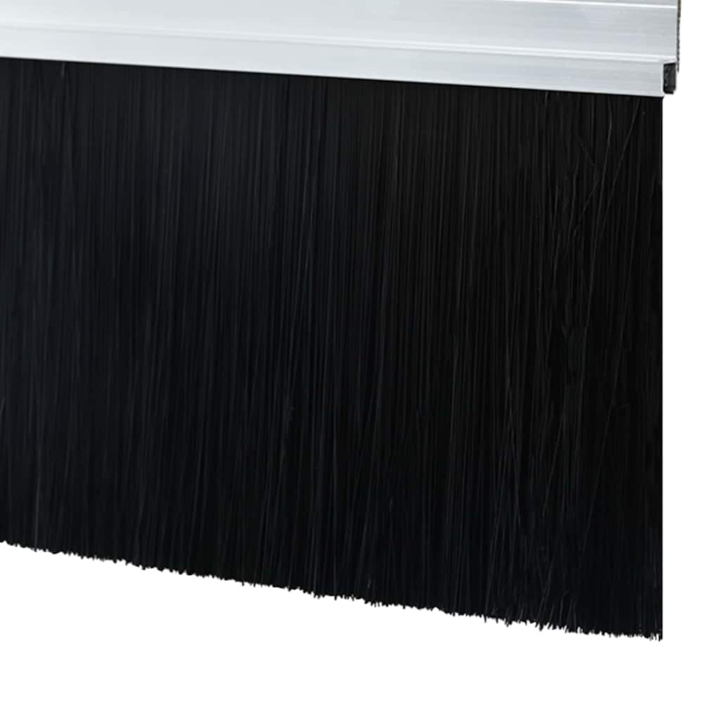 Držač četke za vrata 6 pcs Srebrno 100 cm Aluminijski legura