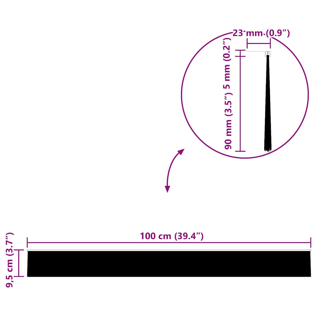 Samoljepljivi pečati za vrata 6 pcs Bijelo 100 cm