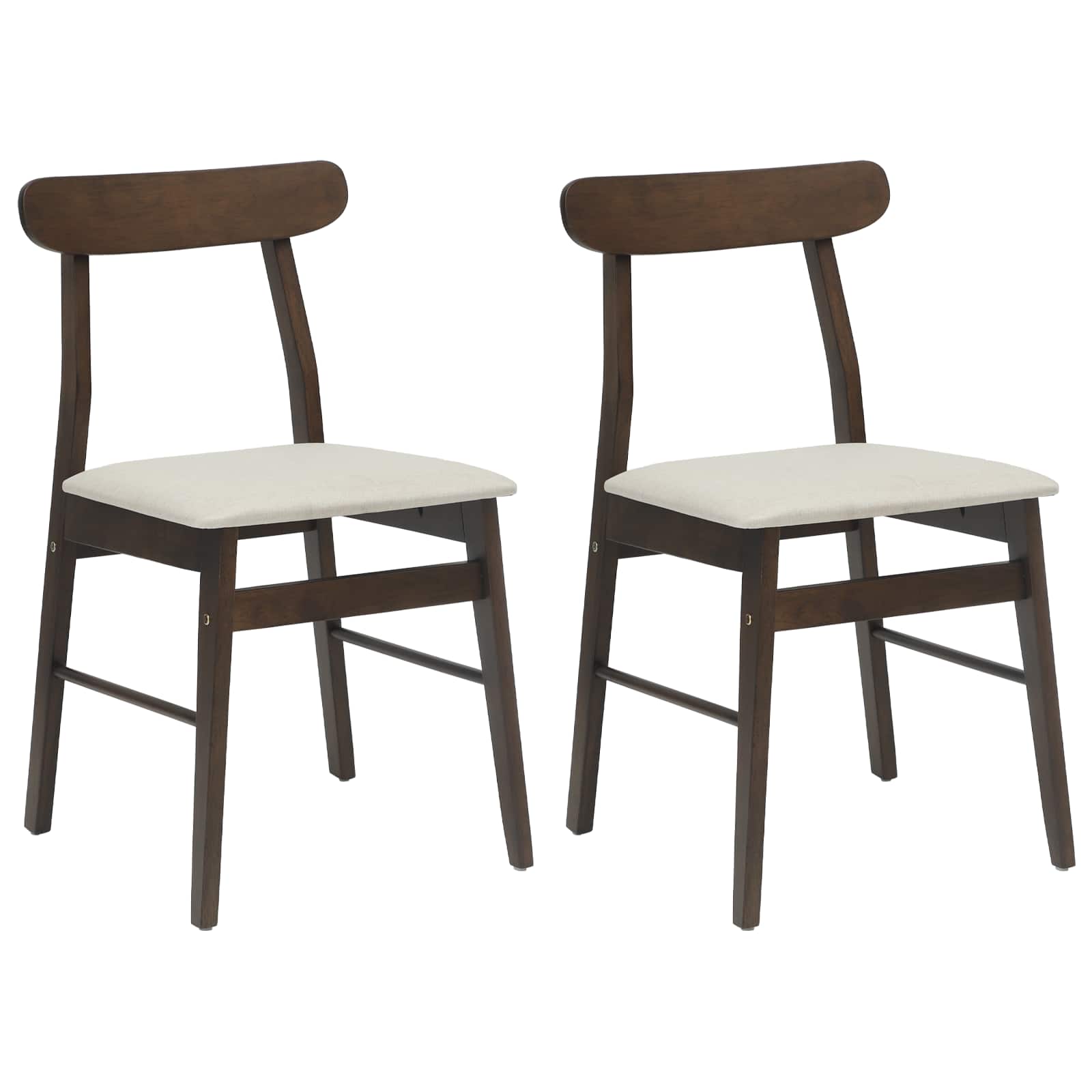 Stolac za blagovanje 2 pcs Tamno smeđa, Svijetla