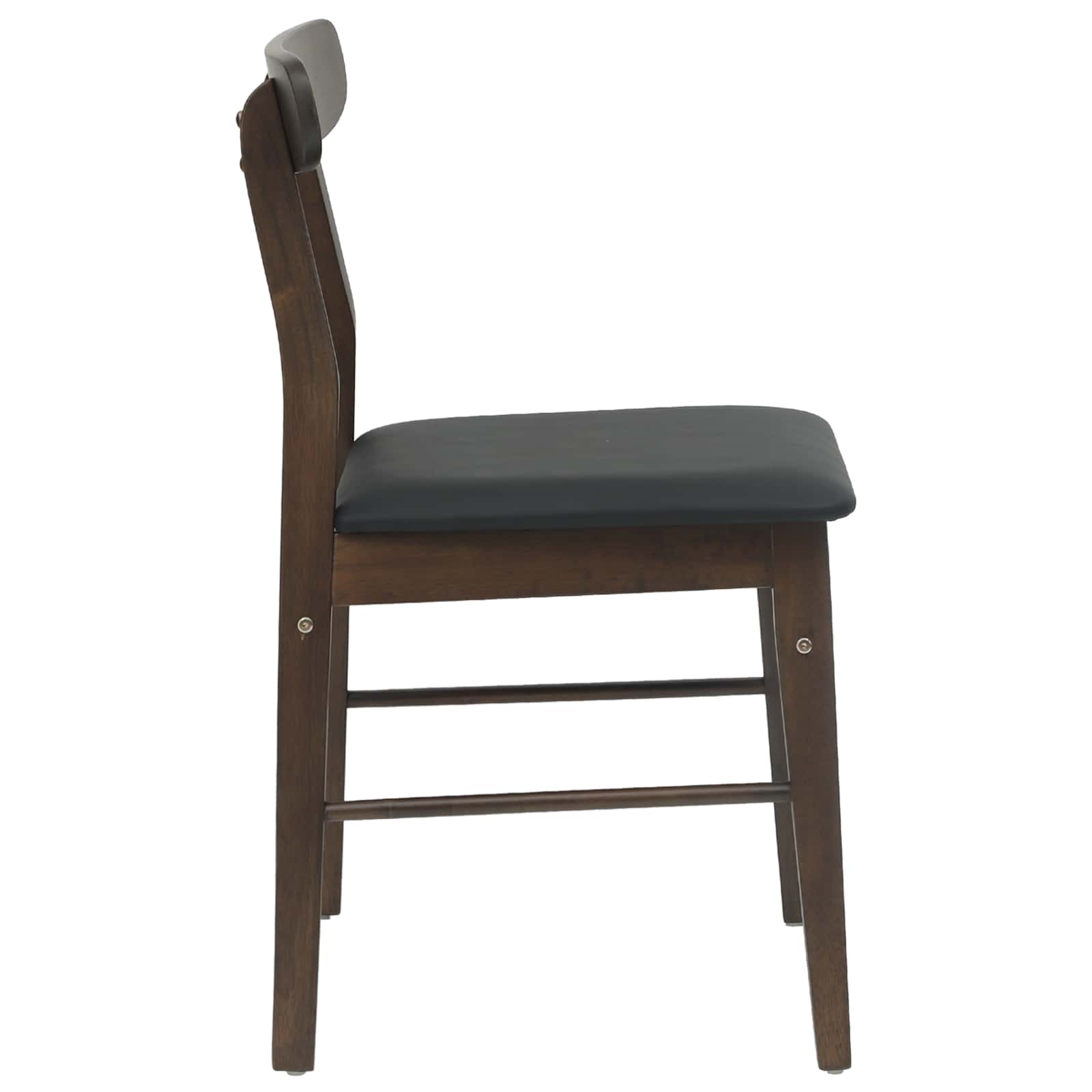 Stolac za blagovanje 2 pcs Tamno smeđa i crna