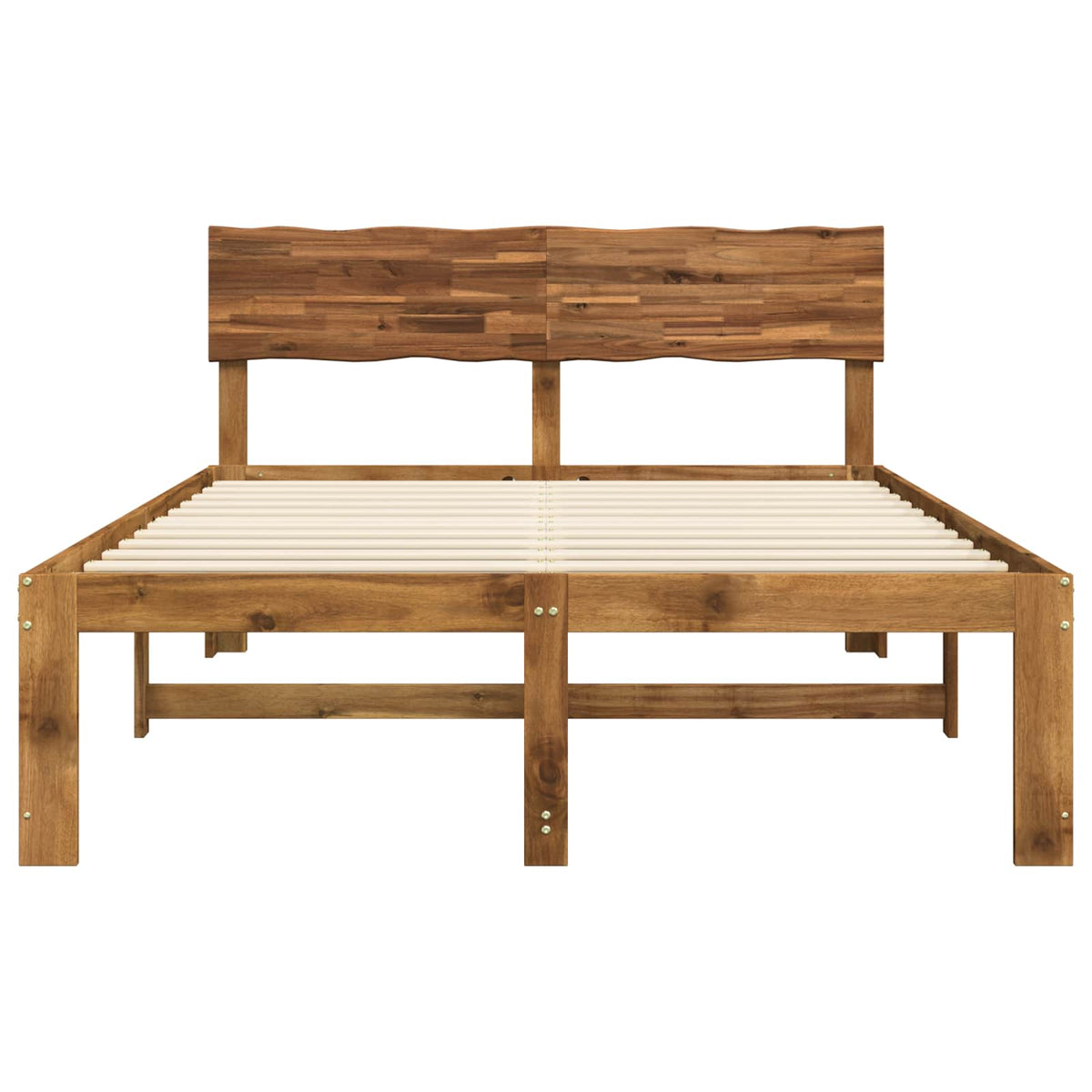 Krevetni okvir s uzglavljem ROSTOCK Prirodna 152 x 203 cm
