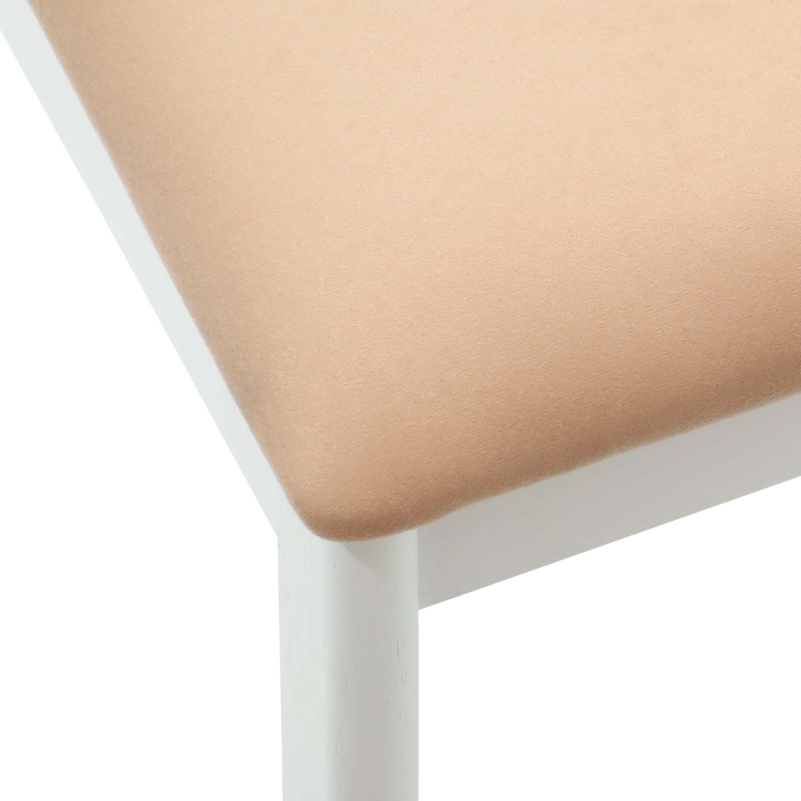 Stolac za blagovanje 2 pcs Bijela i smeđa Čvrsto drvo
