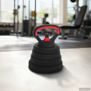 4-u-1 set bučica, brojčana i kettlebell 30 kg Crna i crvena