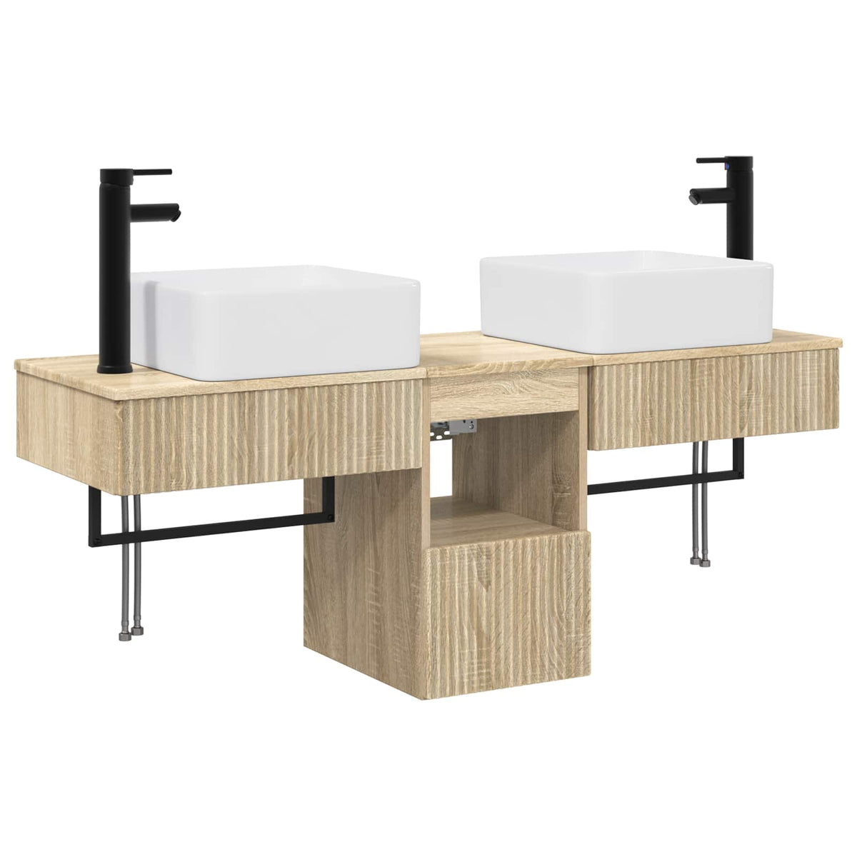 Set ormarića za kupaonicu 3 kom. Hrast sonoma 53 x 35 x 39 cm