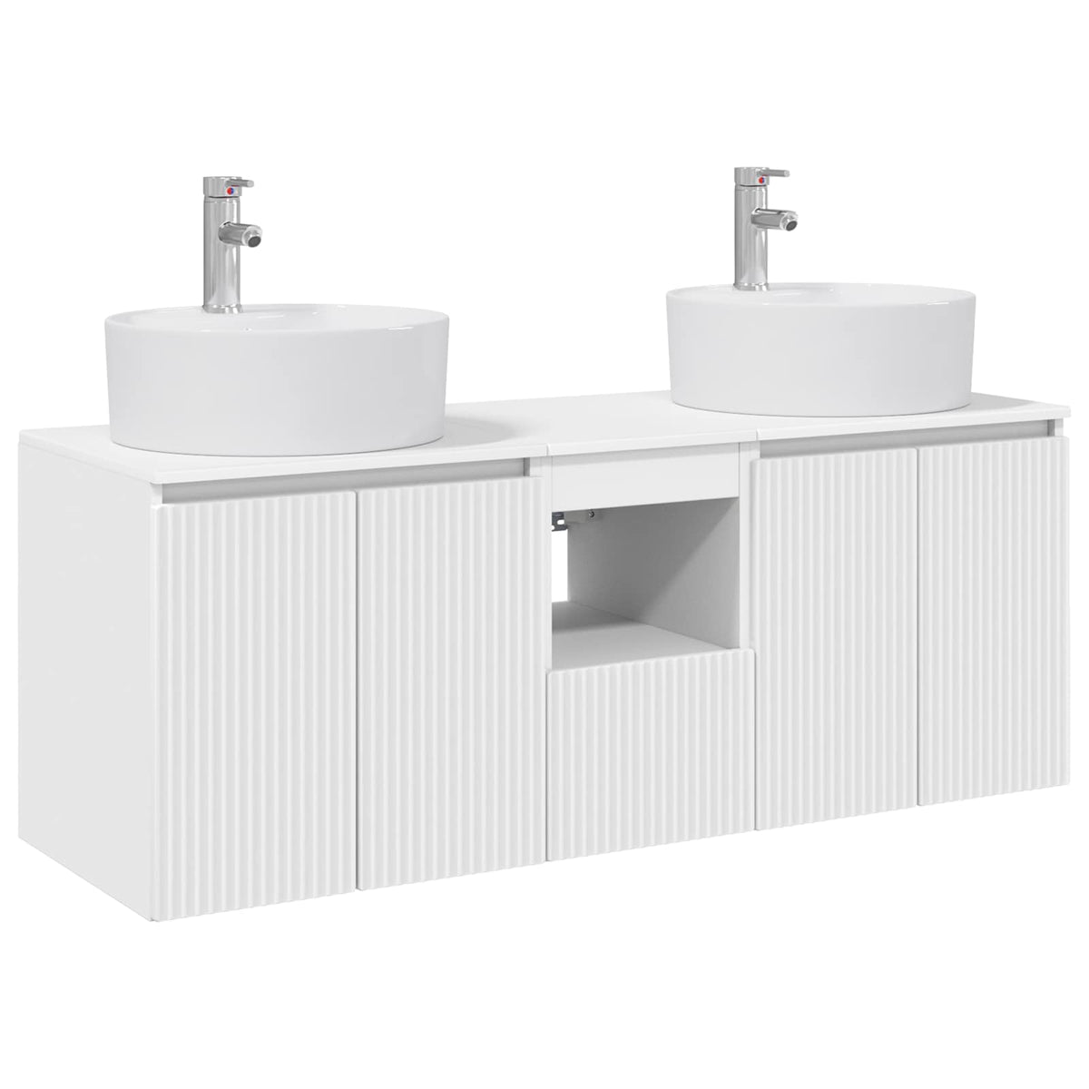 Set ormarića za kupaonicu 3 kom. Bijela 49,5 x 44,5 x 65 cm