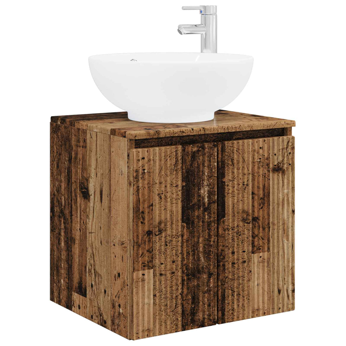 Set ormarića za kupaonicu 3 kom. Staro drvo 49,5 x 44,5 x 65 cm