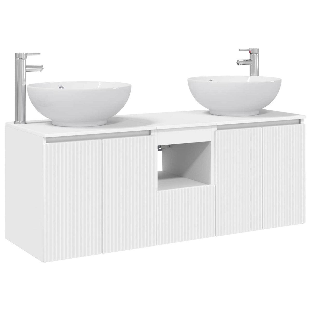 Set ormarića za kupaonicu 3 kom. Bijela 49,5 x 44,5 x 65 cm