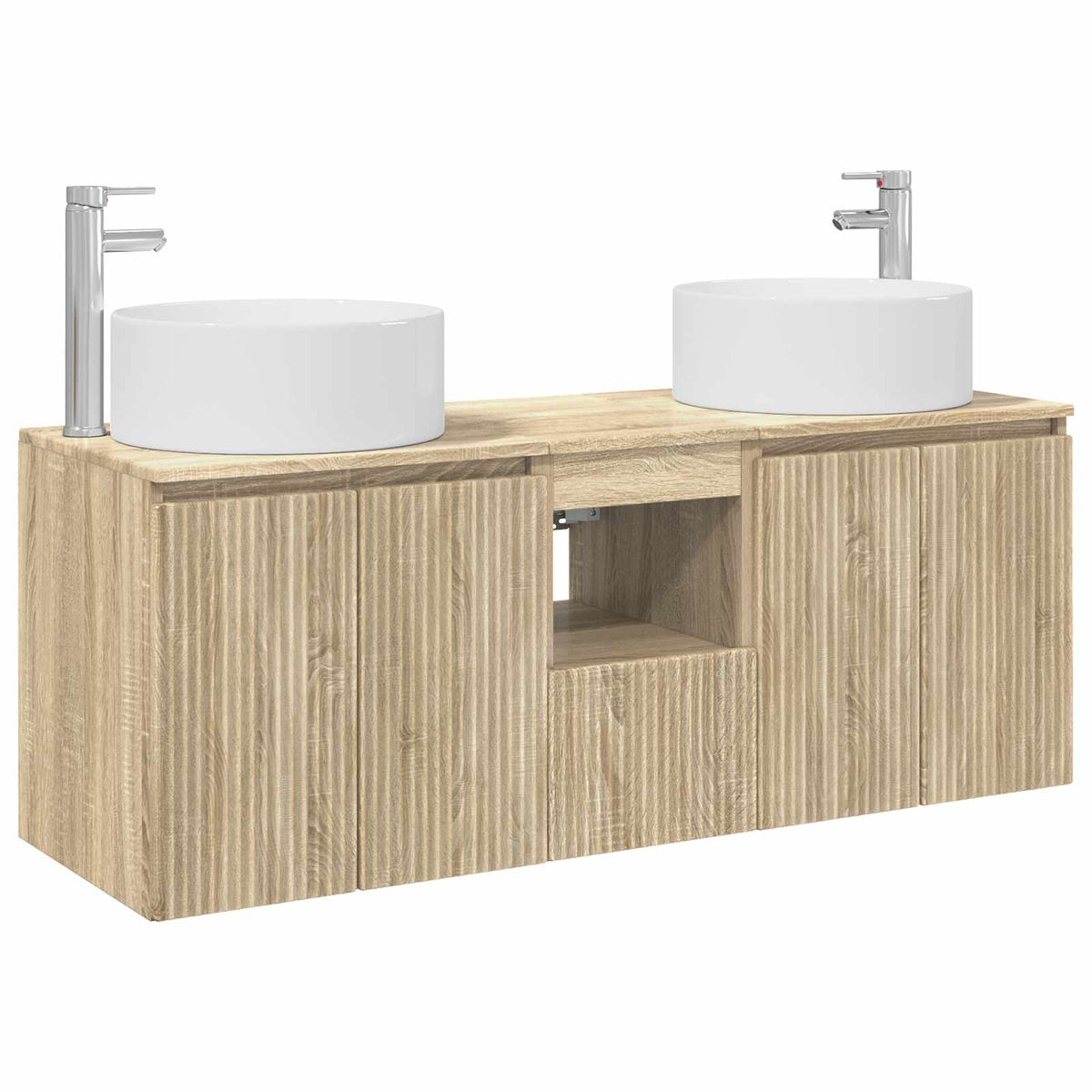 Set ormarića za kupaonicu 3 kom. Hrast sonoma Smeđa 49,5 x 44,5 x 65,5 cm