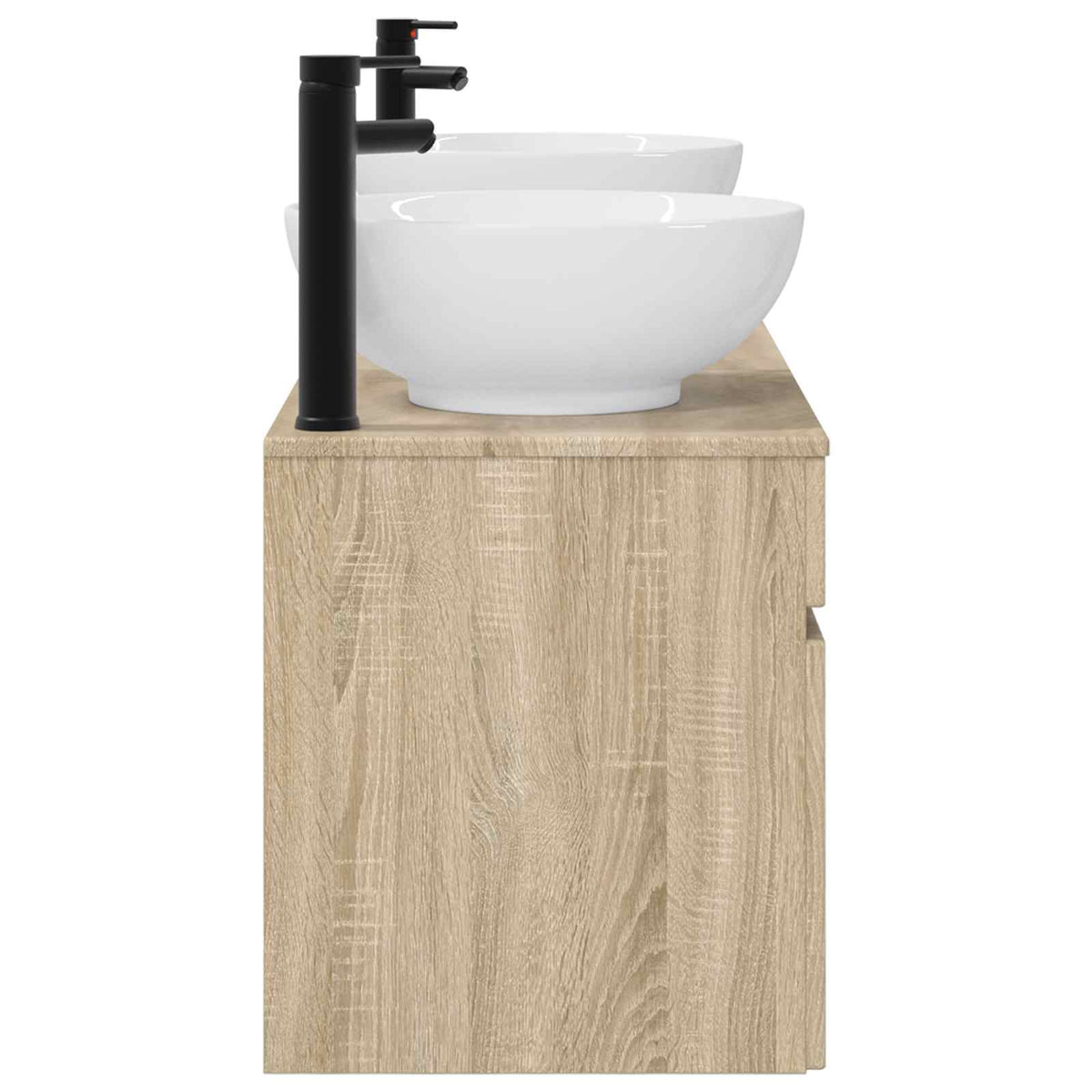 Set ormarića za kupaonicu 3 kom. Hrast sonoma Smeđa 49 x 44,5 x 66,5 cm