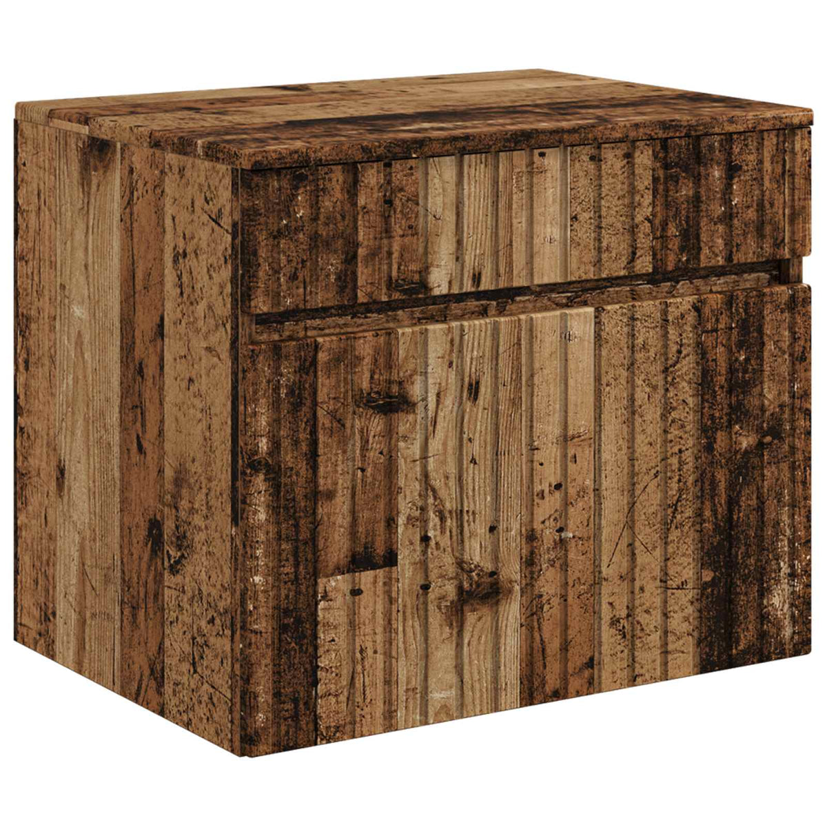 Set ormarića za kupaonicu 3 kom. Staro drvo 49 x 44,5 x 65,5 cm
