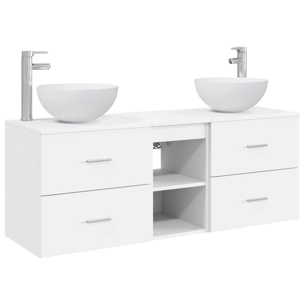 Set ormarića za kupaonicu 3 kom. Bijela 49,5 x 41 x 64,5 cm