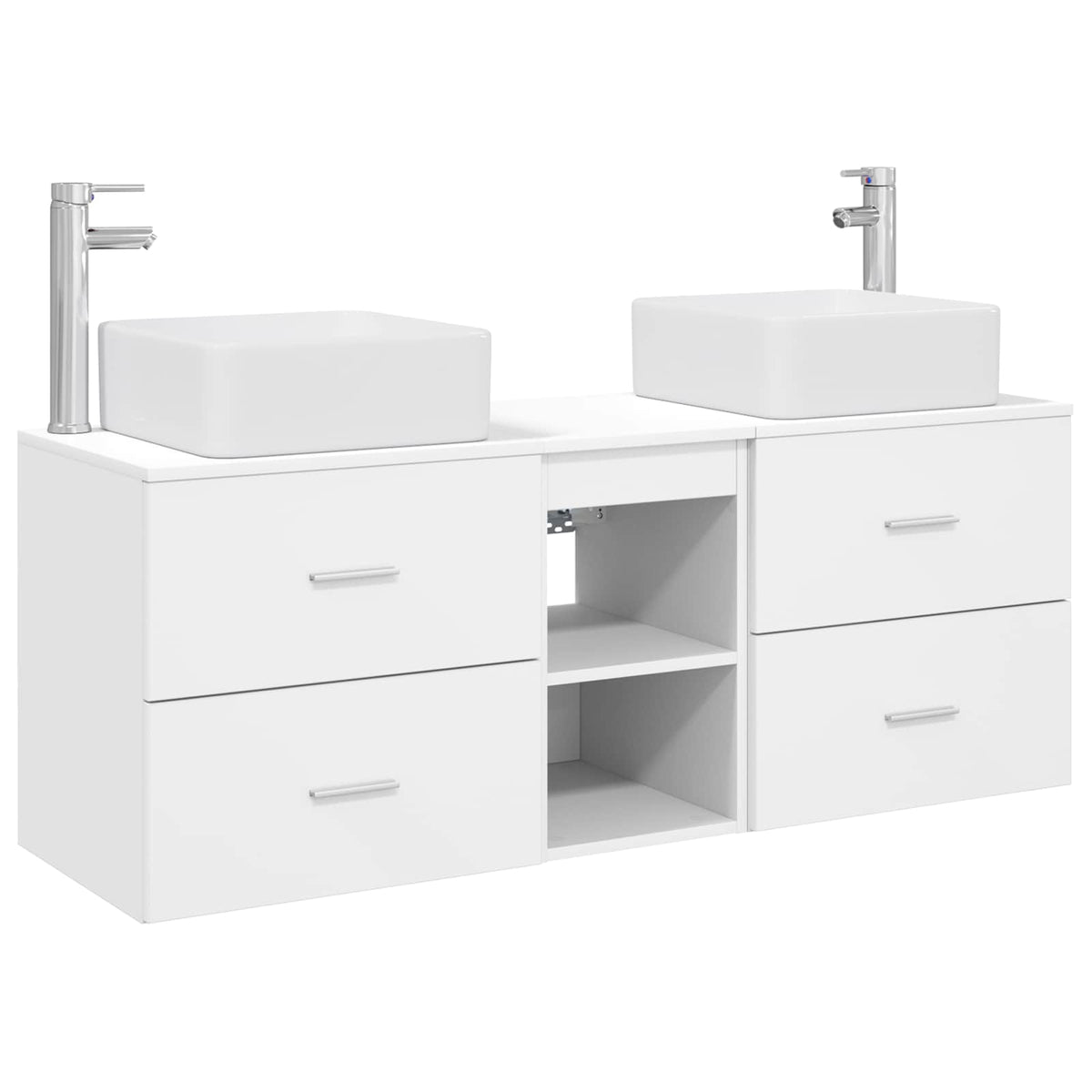Set ormarića za kupaonicu 3 kom. Bijela 49,5 x 41 x 63 cm