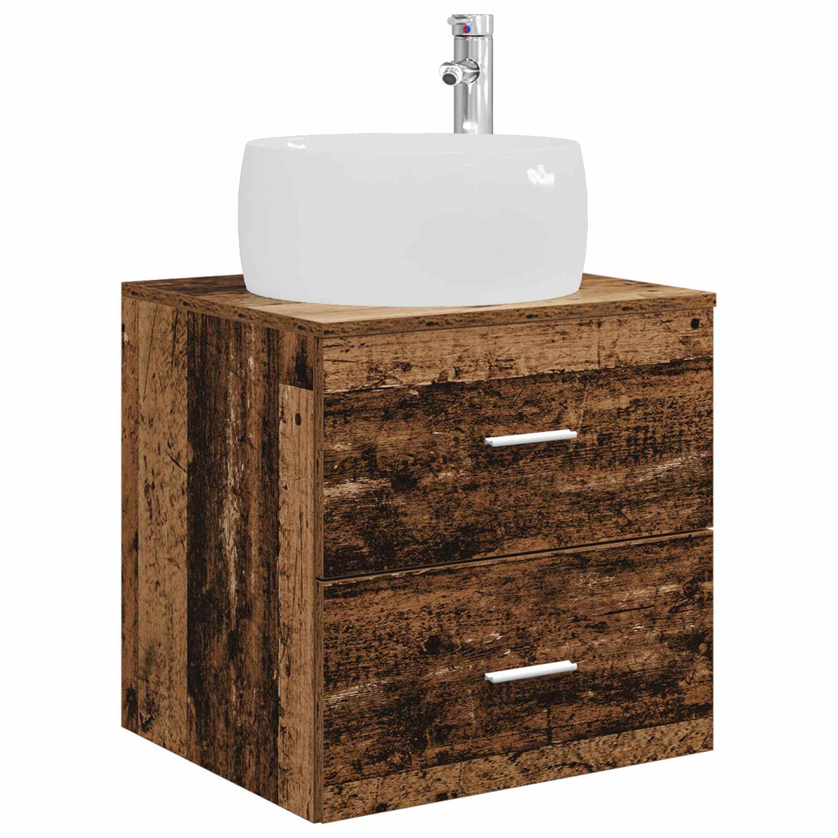 Set namještaja za kupaonicu 3 kom. Staro drvo Smeđa 49.5 x 44.5 x 66 cm