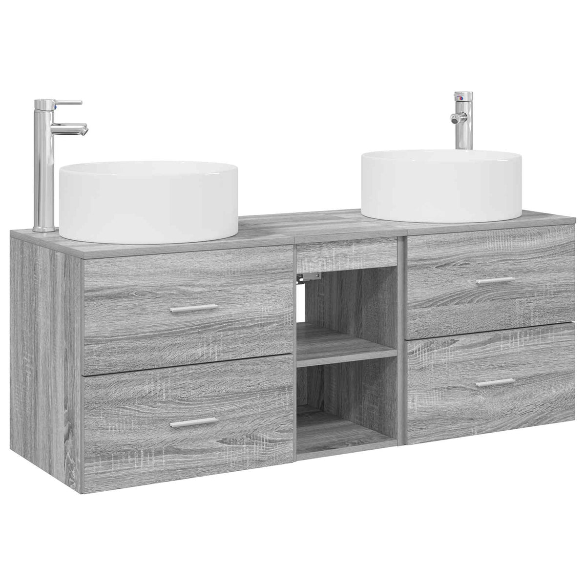 Set namještaja za kupaonicu 3 kom. Siva Sonoma 49.5 x 44.5 x 65.5 cm