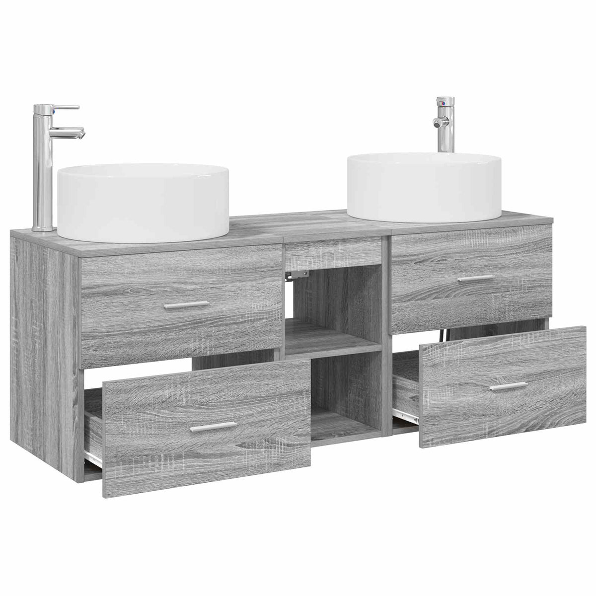 Set namještaja za kupaonicu 3 kom. Siva Sonoma 49.5 x 44.5 x 65.5 cm